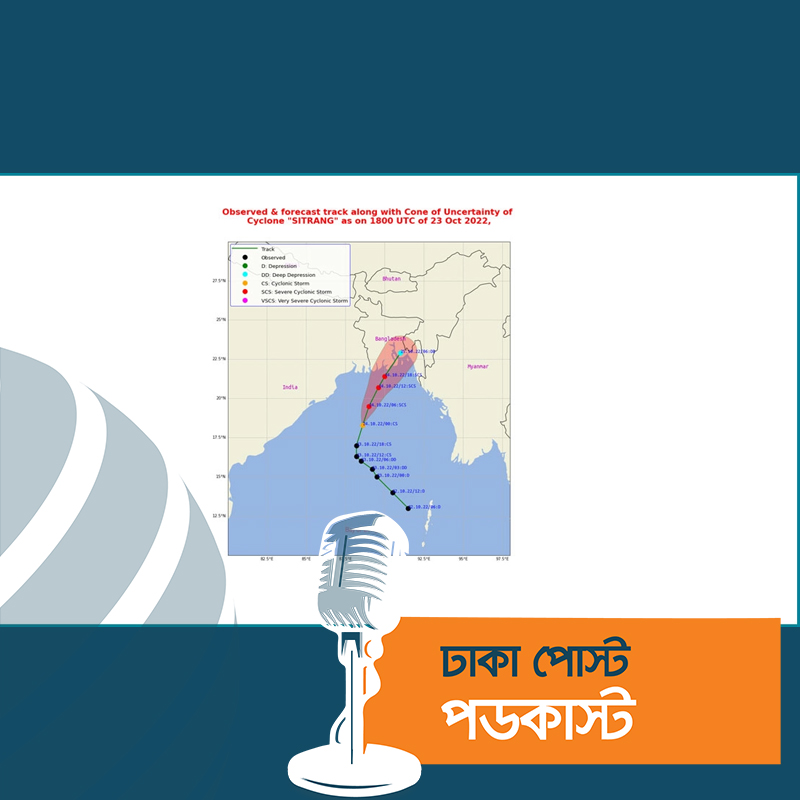 পায়রা সমুদ্রবন্দর থেকে ৬০০ কিলোমিটার দূরে ঘূর্ণিঝড় সিত্রাং