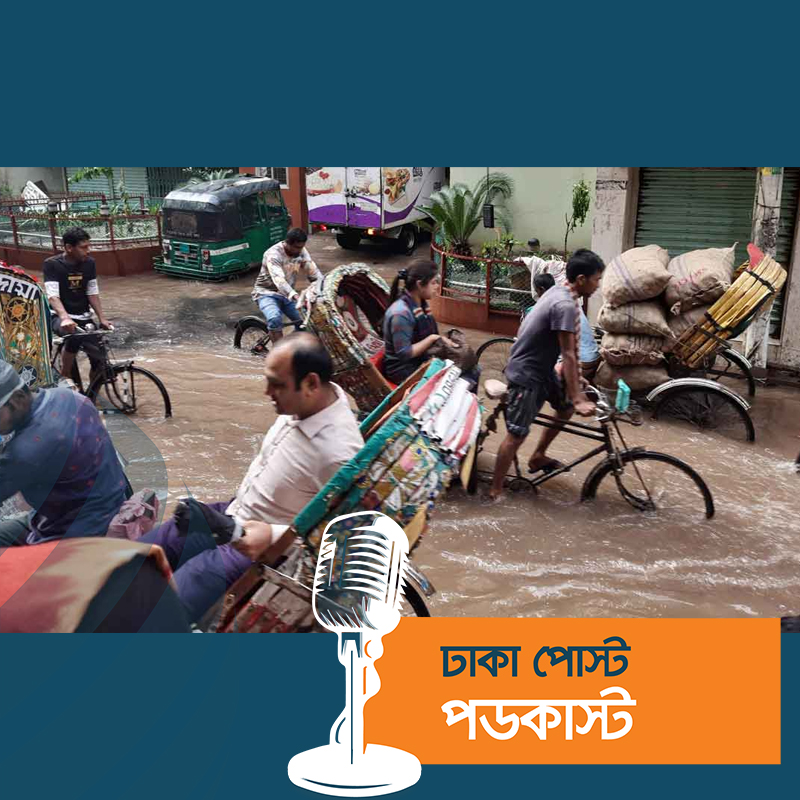 অলি-গলিতে হাঁটু পানি, ভোগান্তিতে মানুষ