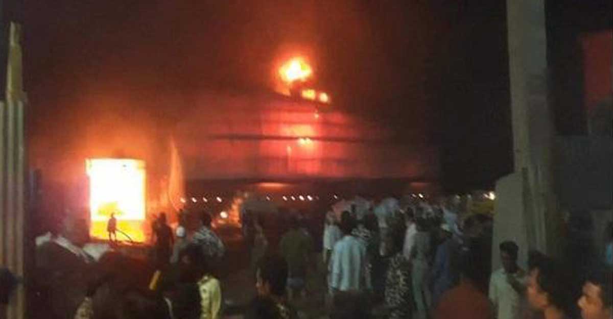 আগুনে পুড়ে মোজাফফর হোসেনের ক্ষতি ১৫ কোটি টাকা