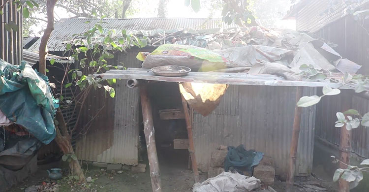 এই ঝুপড়িতেই দিন কাটে অসহায় আছিয়ার