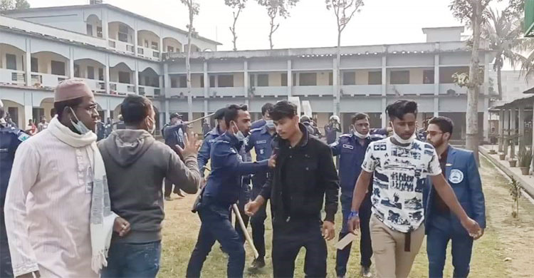 কুলাউড়ায় কেন্দ্র দখলের চেষ্টা পুলিশ পরিস্থিতি নিয়ন্ত্রণে নেয়