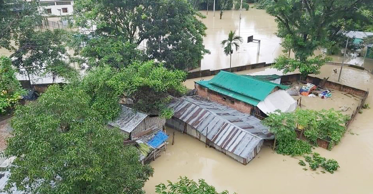 বান্দরবানে লক্ষাধিক মানুষ পানিবন্দি