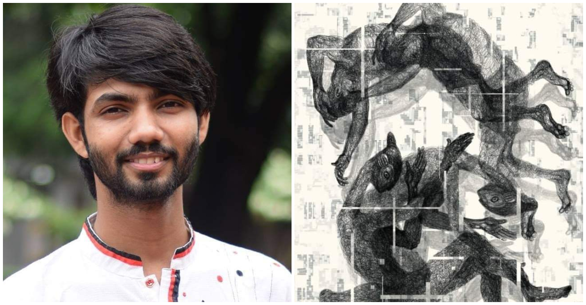 জাতীয় চারুকলা প্রদর্শনীতে জবি শিক্ষার্থীর চিত্রকর্ম ‘চিন্তার ঝড়’
