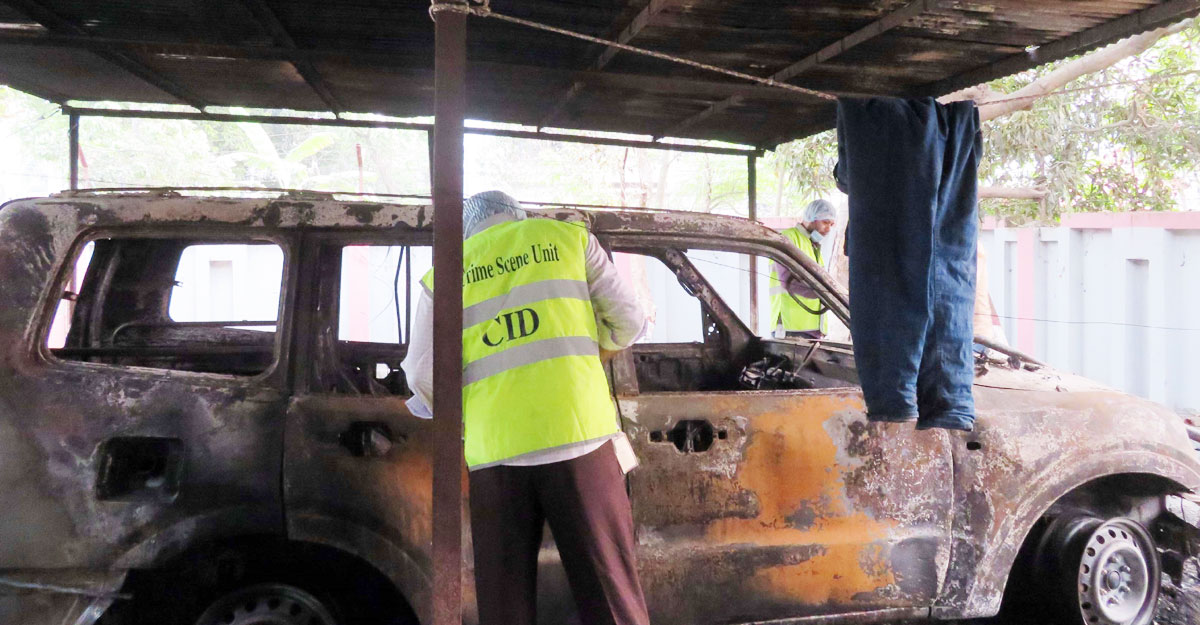 ব্রাহ্মণবাড়িয়ার ৩৮ ঘটনাস্থলে সিআইডির ক্রাইমসিন-ফরেনসিক টিম
