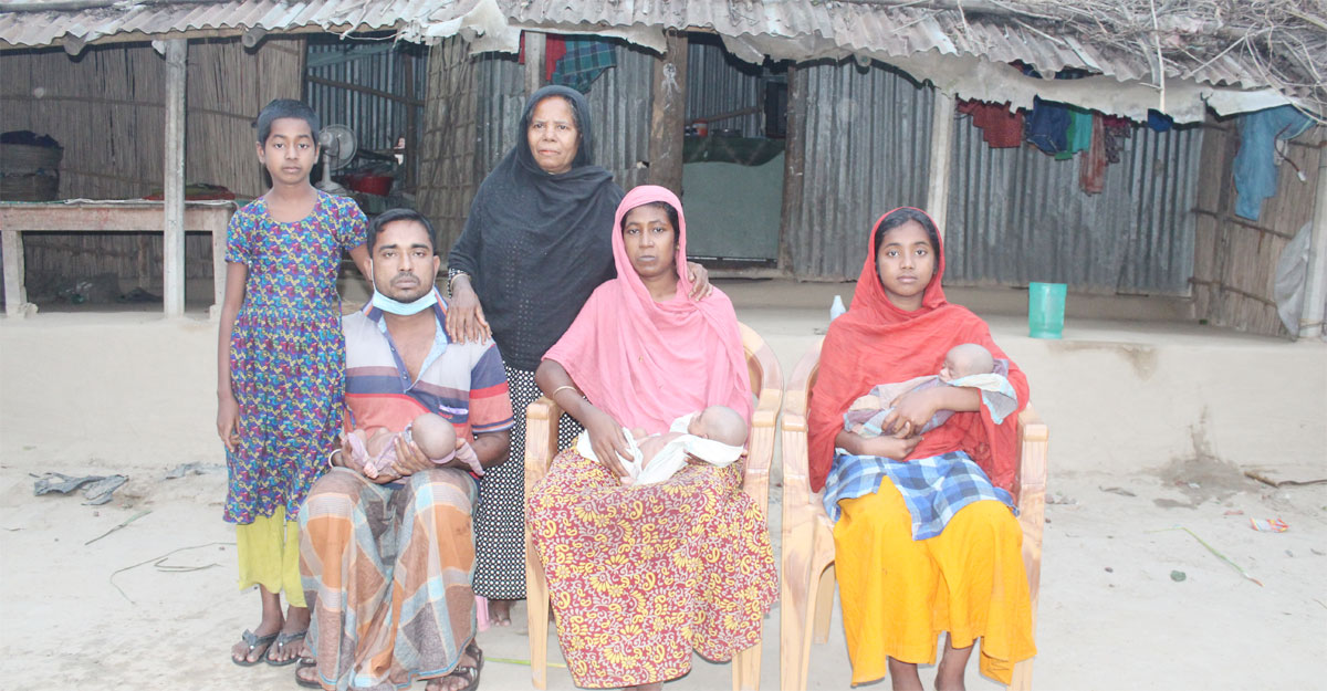 তিন সন্তানকে খাওয়াতে পারছি না
