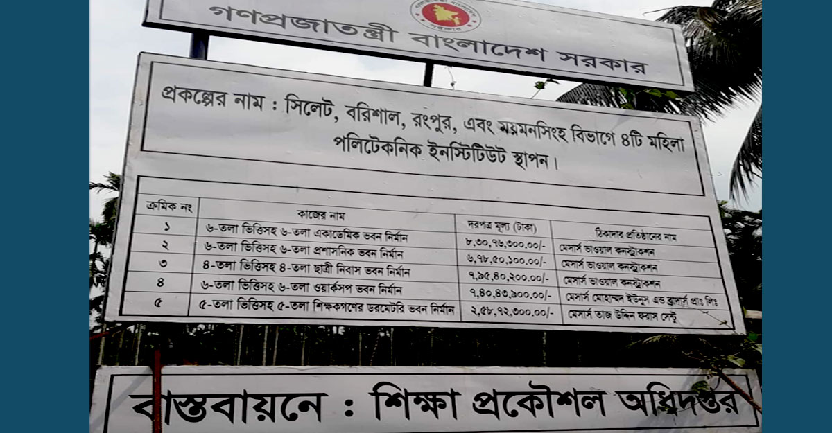 বাস্তবায়নের মেয়াদ শেষ হলেও কাজই শুরু হয়নি দুই ভবনের