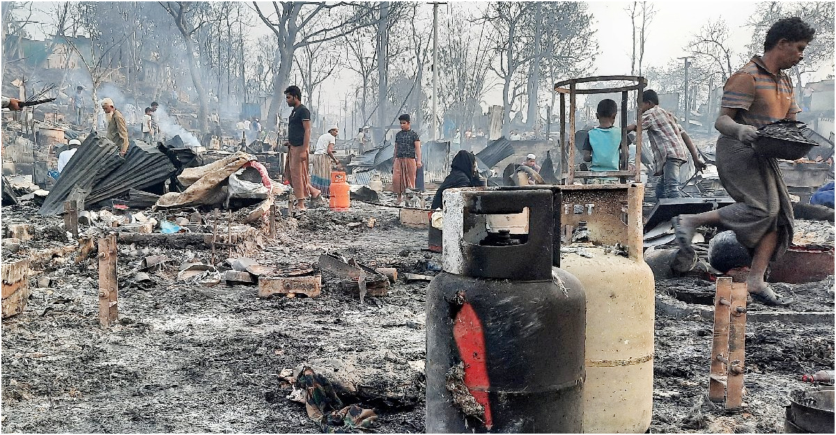 কক্সবাজারে আগুনে ১৫ রোহিঙ্গা নিহত: জাতিসংঘ