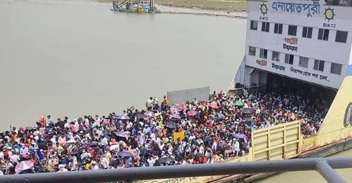 ঈদযাত্রায় যত বিপত্তি দক্ষিণের যাত্রীদের