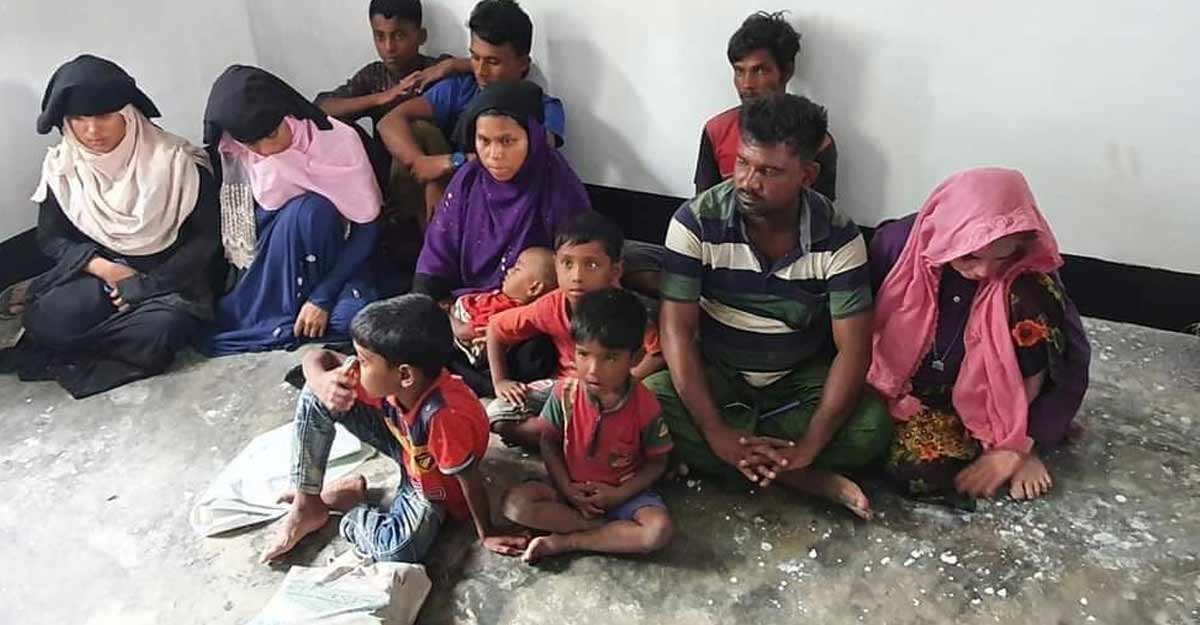 ভাসানচর থেকে পালিয়ে আসা ১২ রোহিঙ্গা কোম্পানীগঞ্জে আটক