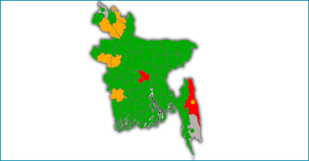করোনার রেড জোন ঢাকা-রাঙামাটি