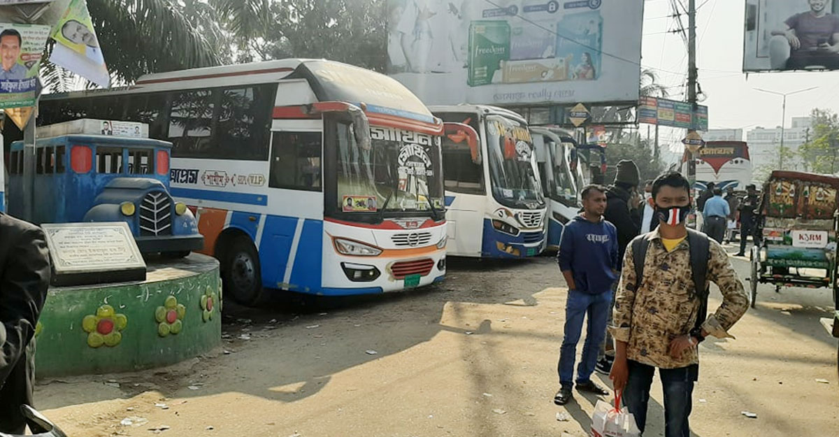 ময়মনসিংহে পরিবহন ধর্মঘট, ভোগান্তিতে যাত্রীরা