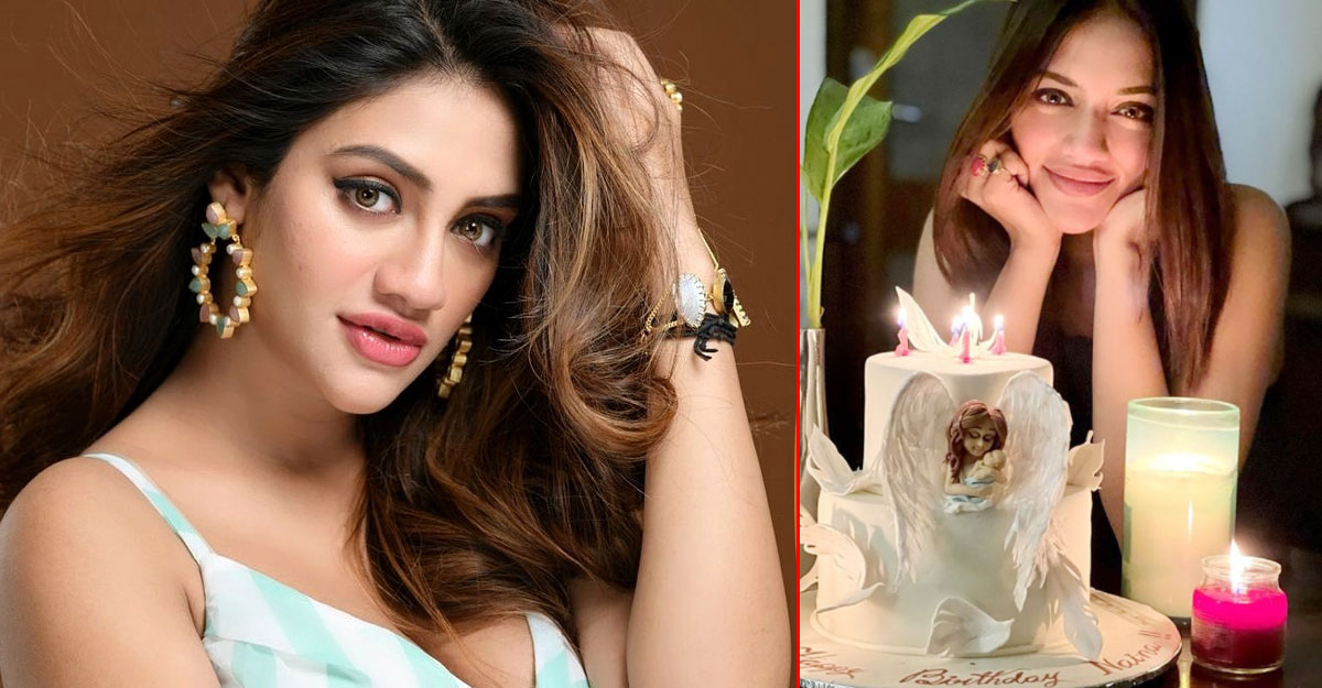 জন্মদিনের কেক কেটে ‘ঠোঁট’ নিয়ে ট্রলের শিকার নুসরাত