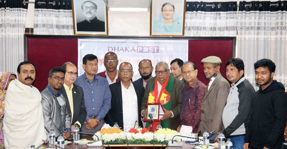 রংপুরে বীর মুক্তিযোদ্ধা মাহবুবর রহমানকে ঢাকা পোস্টের সম্মাননা