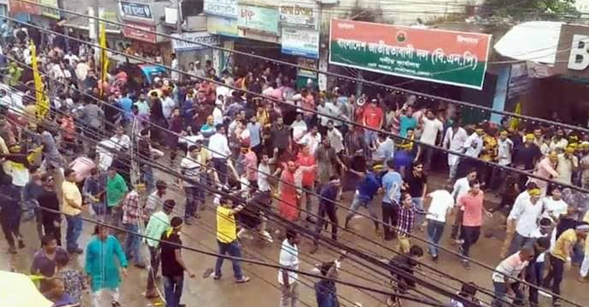 নেত্রকোণায় পুলিশের সঙ্গে বিএনপির সংঘর্ষ, আহত অর্ধশত