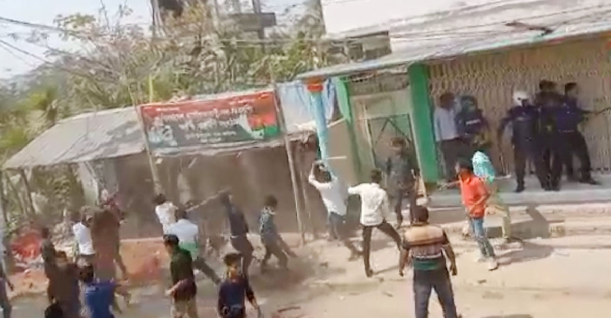 পটুয়াখালীতে যুবলীগ-বিএনপি সংঘর্ষ, পুলিশসহ আহত ১৮