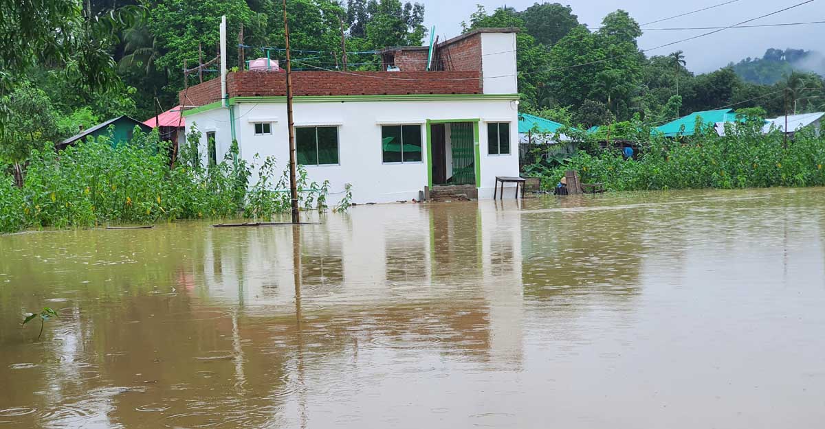 খাগড়াছড়িতে বন্যার পানি, নিম্নাঞ্চল প্লাবিত