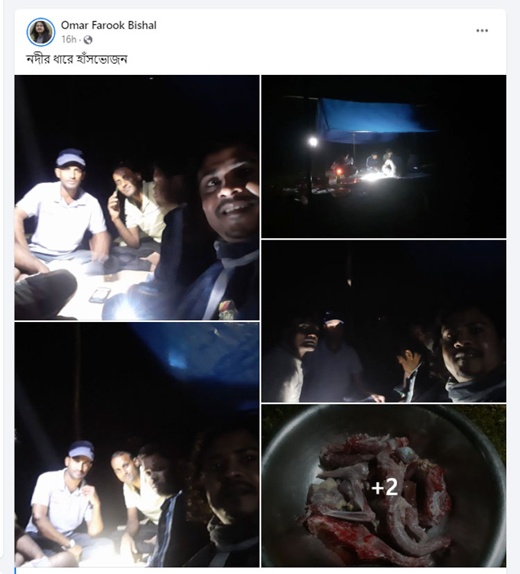 মুত্যুর কয়েক ঘণ্টা আগে ফেসবুকে বিশালের পোস্ট