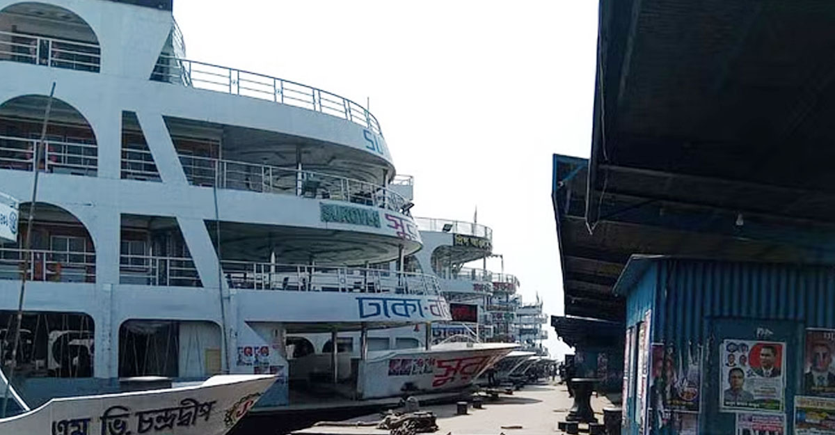 বরিশালে লঞ্চ-স্পিডবোট চলাচল শুরু, বাস চলবে রোববার