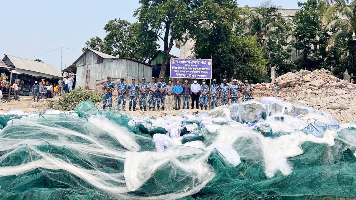 দোহারে ৫ কোটি মিটার কারেন্ট জাল জব্দ