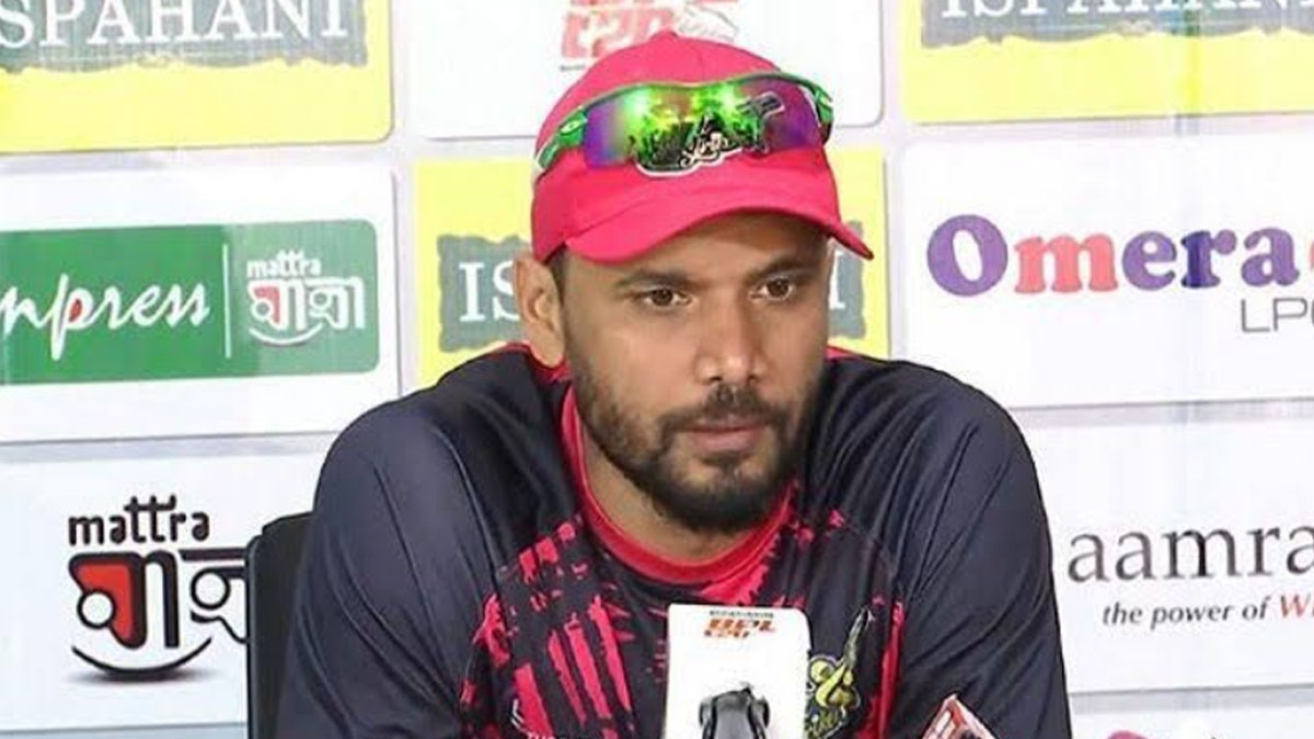 উপভোগ করি বলেই ক্রিকেট খেলি : মাশরাফি