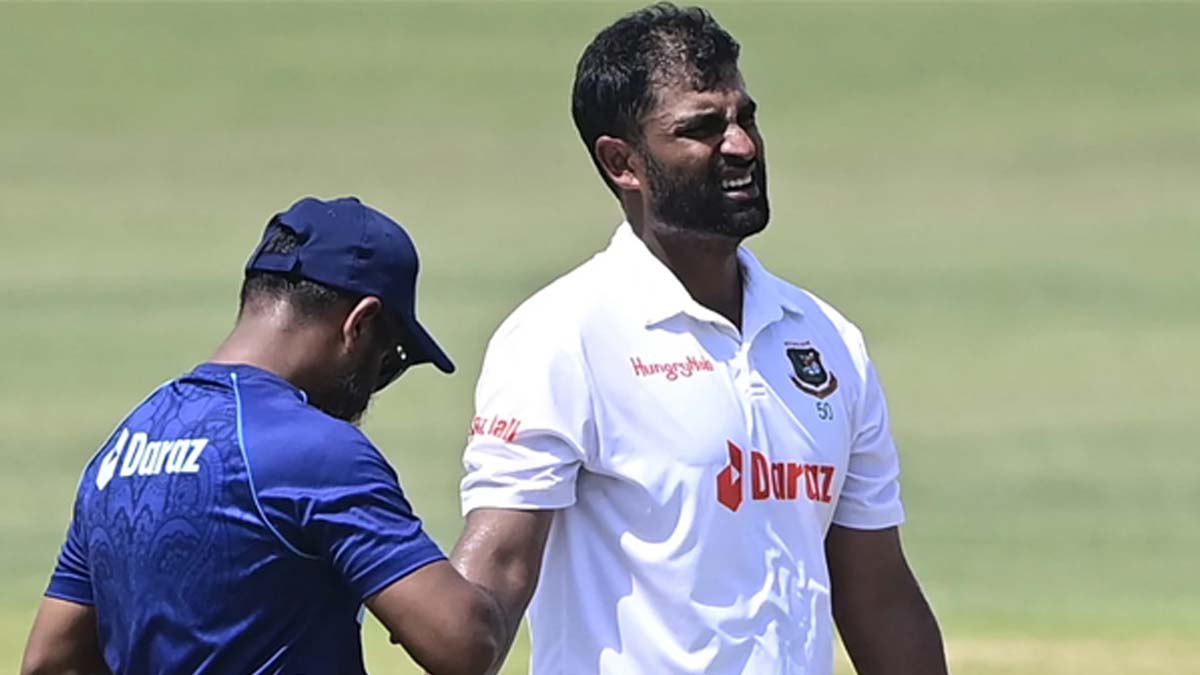 ক্যাচ ধরতে গিয়ে ইনজুরিতে তামিম