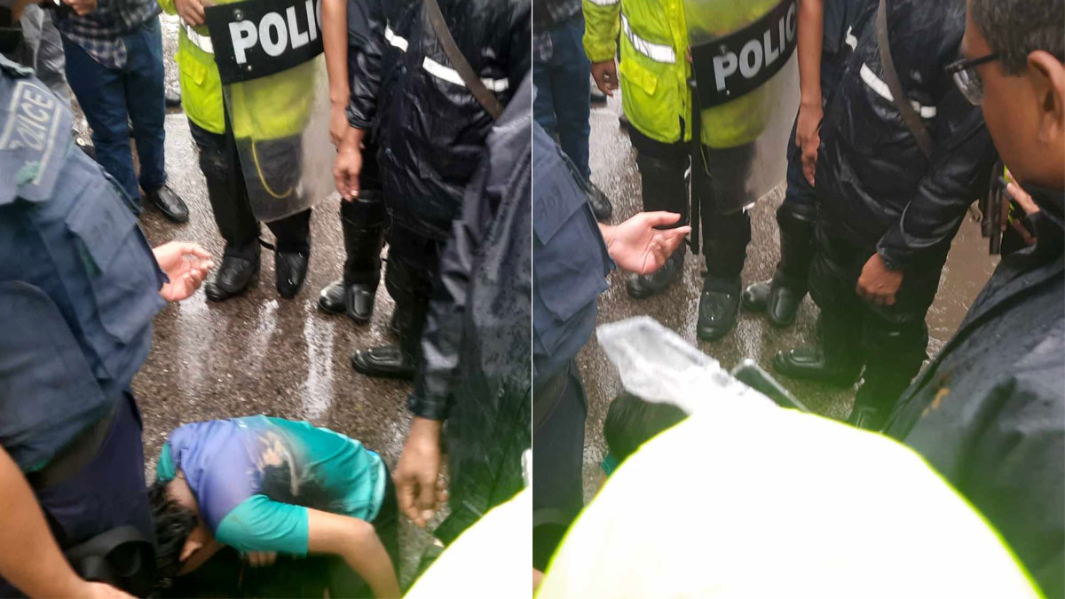 এইচএসসি পেছানোর আন্দোলন থেকে শিক্ষার্থীদের ধরে নিয়ে গেল পুলিশ