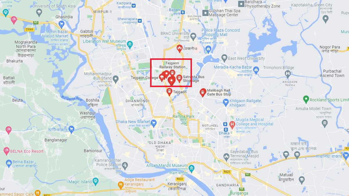 তেজগাঁওয়ে ট্রেনের ধাক্কায় বৃদ্ধ নিহত