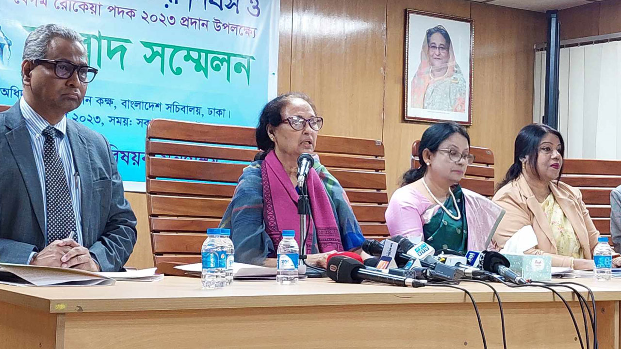 বেগম রোকেয়া পদক পাচ্ছেন পাঁচ বিশিষ্ট নারী