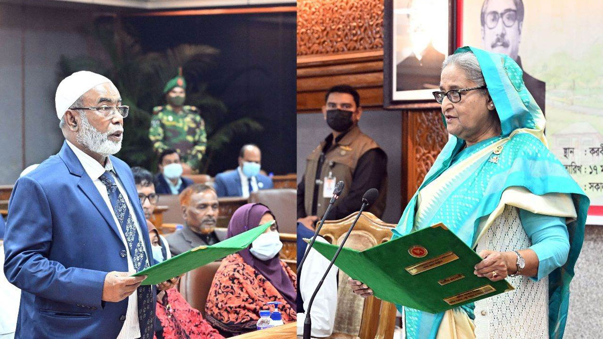 রংপুর সিটির মেয়র হিসেবে শপথ নিলেন মোস্তফা