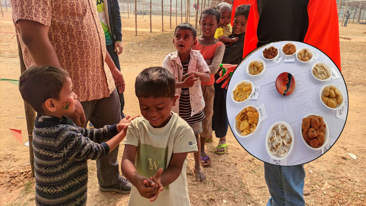 সোহরাওয়ার্দী উদ্যানে পথশিশুদের জন্য শীতের পিঠাপুলি-মুড়ি মুড়কি