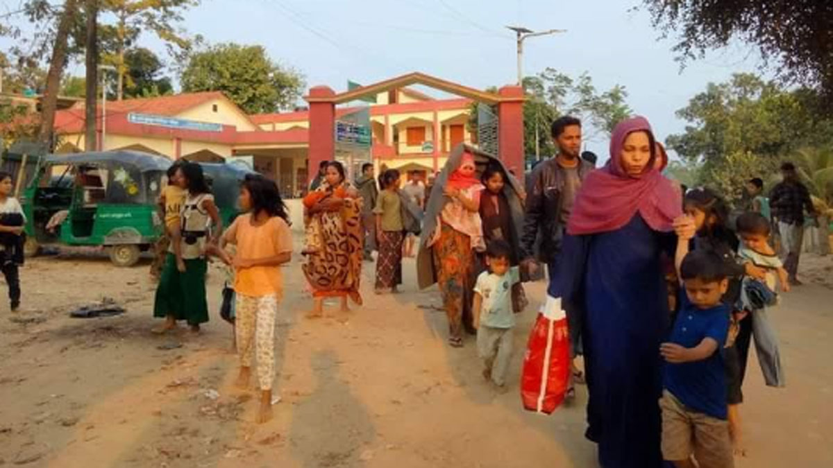 শূন্যরেখার রোহিঙ্গারা বাংলাদেশে, বন্ধ বিদ্যালয়ের পাঠদান