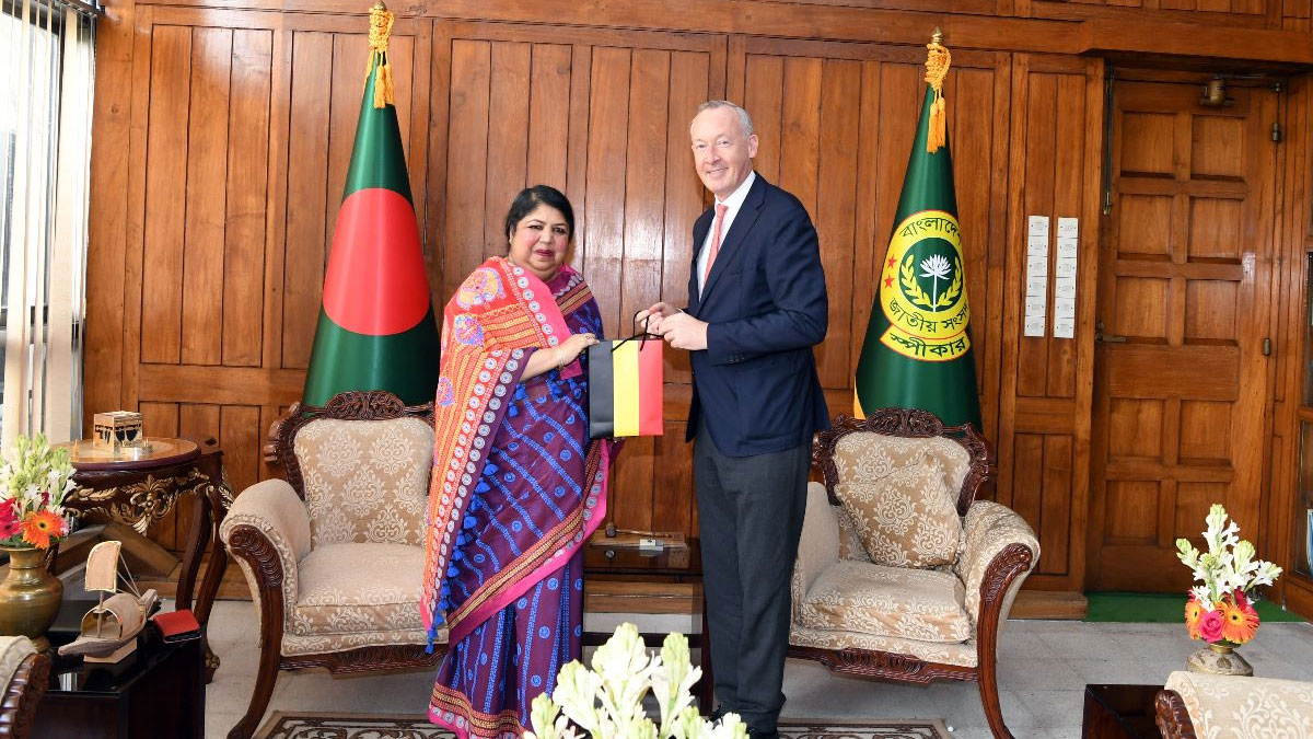 স্পিকারের সঙ্গে বেলজিয়াম রাষ্ট্রদূতের সাক্ষাৎ
