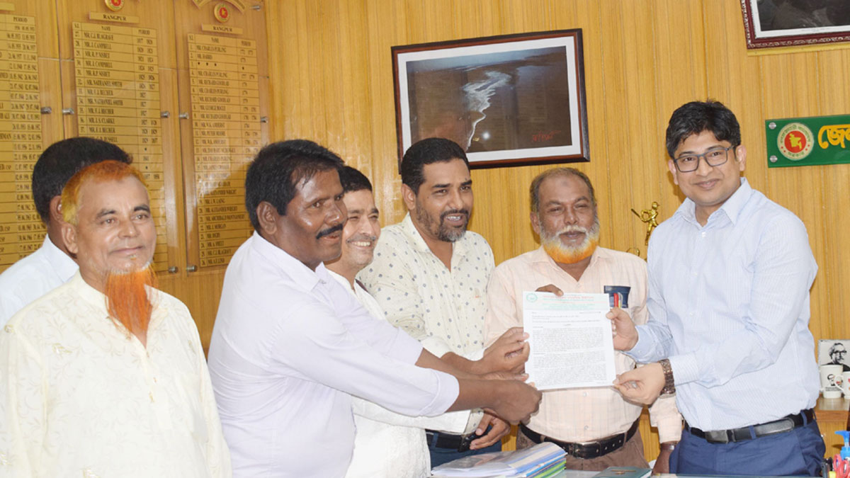 শ্যামপুর চিনিকল চালুর দাবিতে প্রধানমন্ত্রী বরাবর স্মারকলিপি