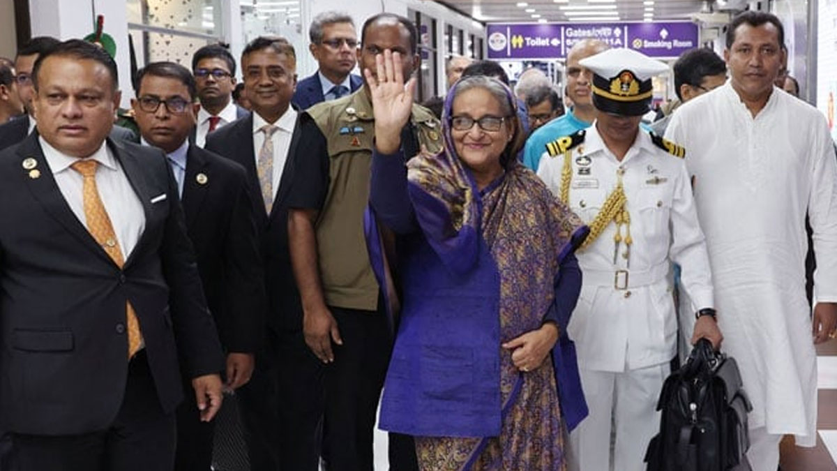 ৩ দিনের রাষ্ট্রীয় সফর শেষে দেশে ফিরেছেন প্রধানমন্ত্রী