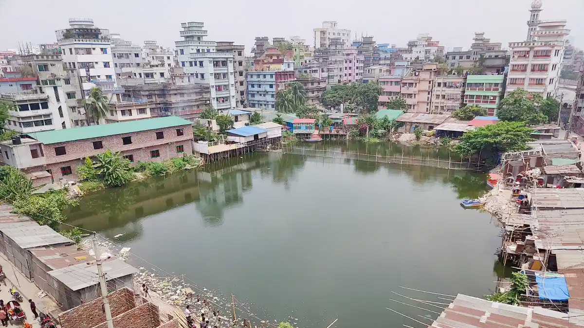 ডিআইটি পুকুর রক্ষার মানববন্ধনে পুলিশি বাধায় বিএনসিএর নিন্দা