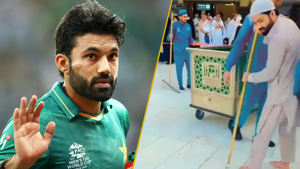 পবিত্র কাবার মেঝে পরিষ্কার করছেন রিজওয়ান (ভিডিও)