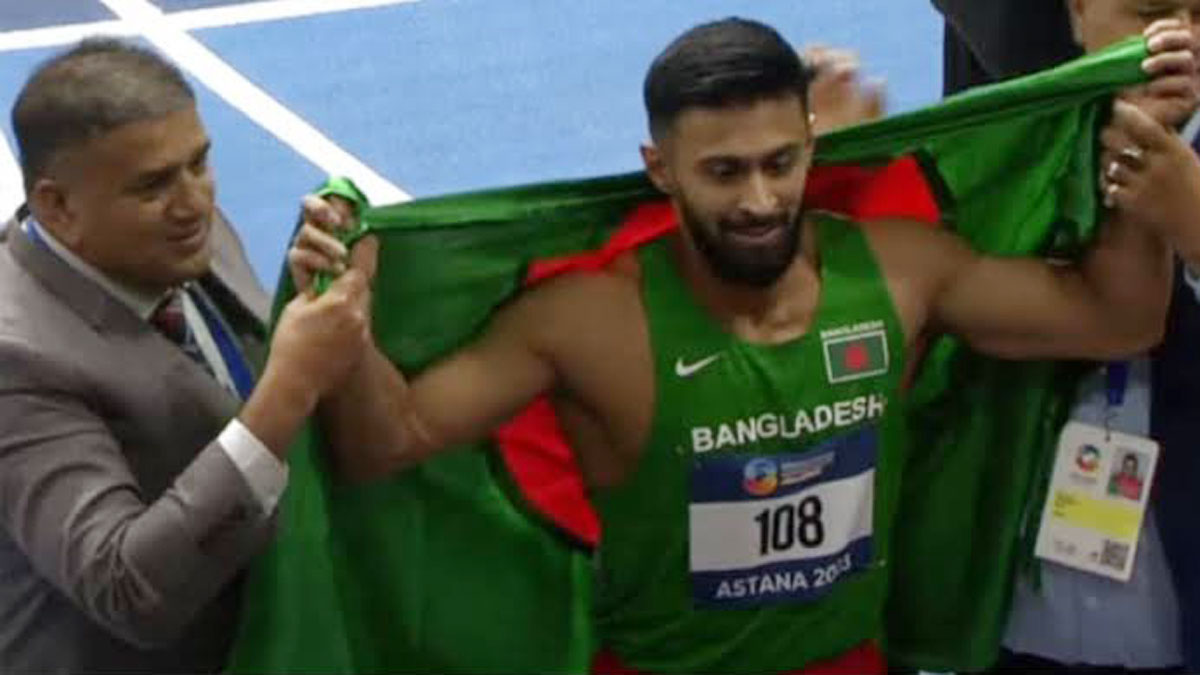 সুইজারল্যান্ডে তৃতীয় বাংলাদেশের দ্রুততম মানব 