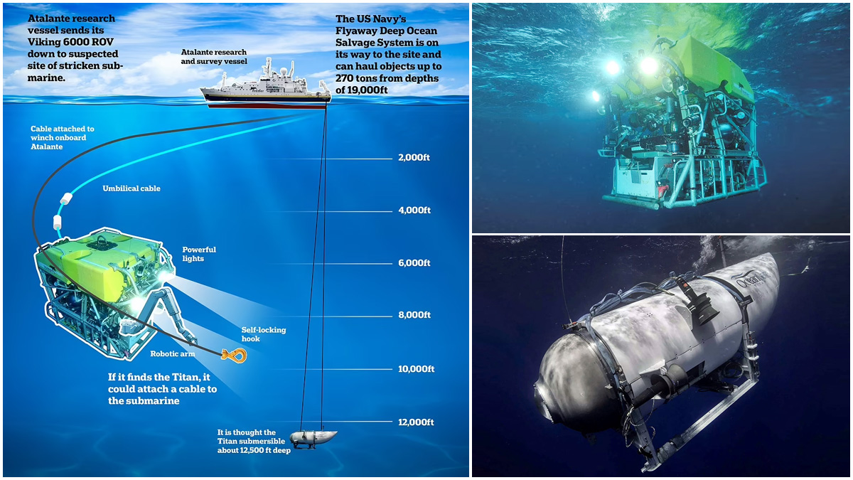 টাইটানে অক্সিজেন ফুরিয়ে যাওয়ার শঙ্কা, সমুদ্রতলে পৌঁছেছে রোবট যান