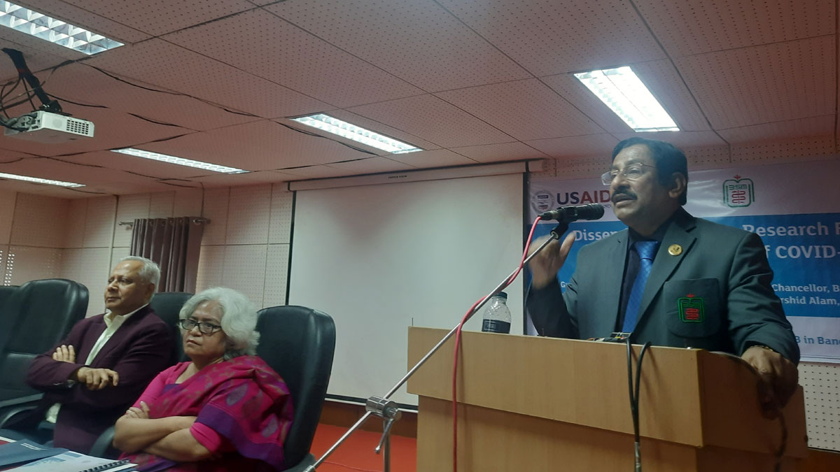 করোনা রোগের তীব্রতা বাড়িয়ে দিয়েছে : বিএসএমএমইউ ভিসি