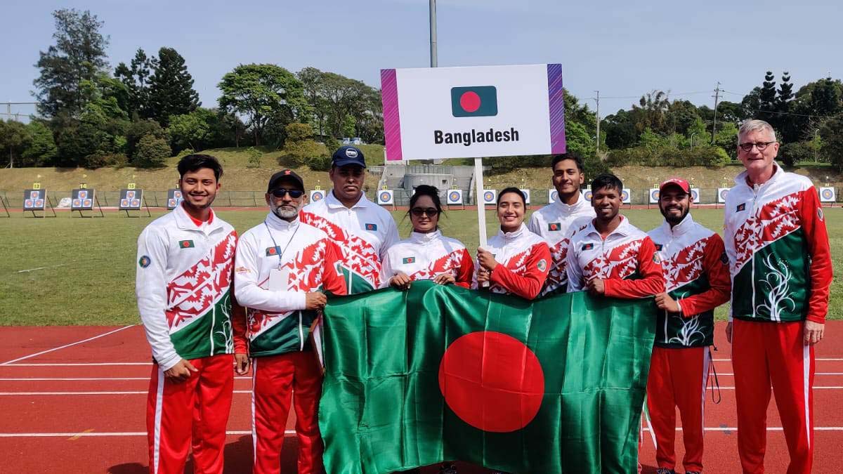 এশিয়ান আরচ্যারির র‌্যাংকিং রাউন্ডে দিয়া ৬ষ্ঠ