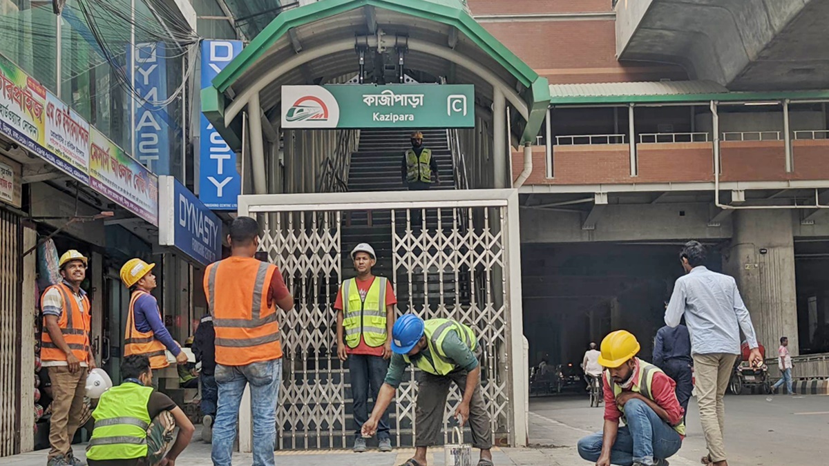 মেট্রোরেল : কাজীপাড়া ও মিরপুর-১১ স্টেশন চালু হচ্ছে কাল