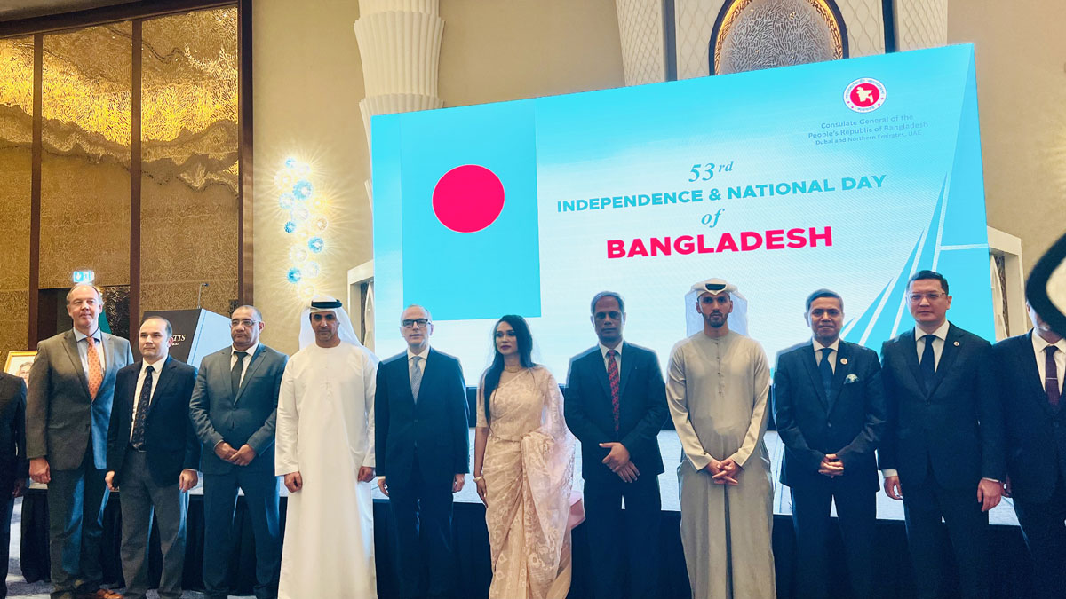 বাংলাদেশের স্বাধীনতা দিবস উপলক্ষ্যে দুবাইয়ে কূটনীতিকদের অভ্যর্থনা