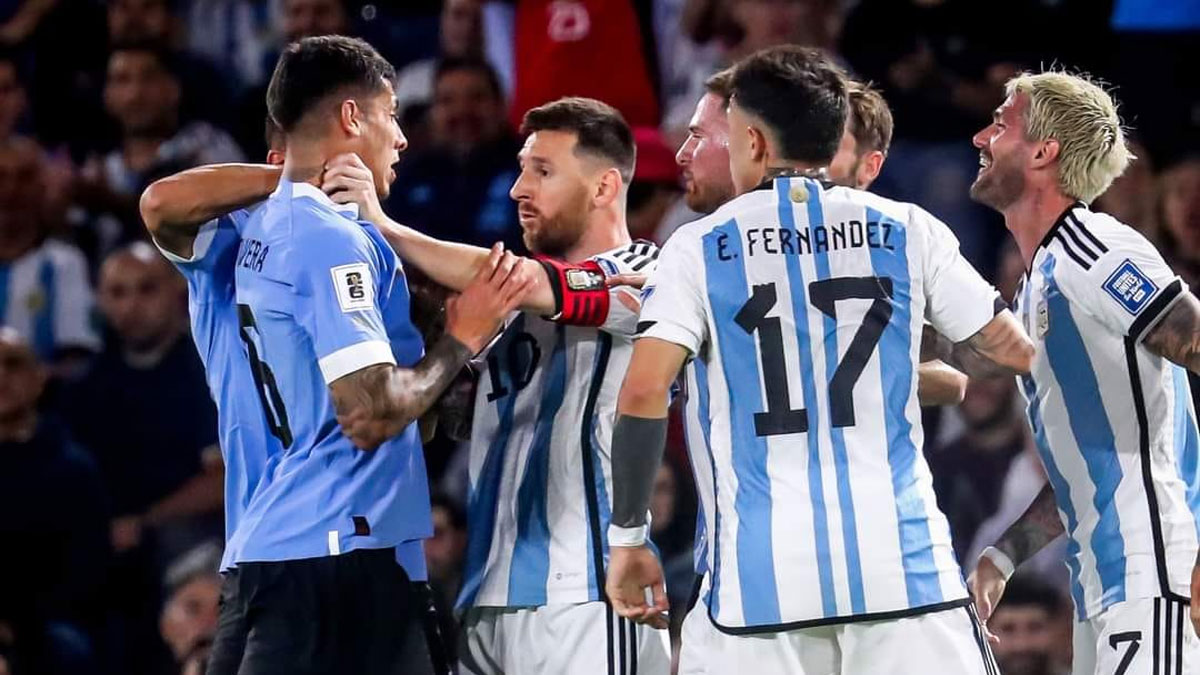 উরুগুয়ের তরুণ ফুটবলারদের ওপর বিরক্ত মেসি