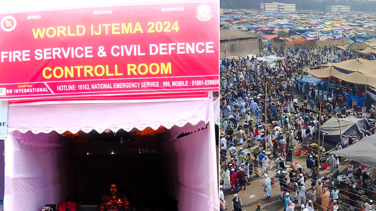 ইজতেমা ময়দানে অগ্নিনিরাপত্তায় ৩৫৭ ফায়ারফাইটার