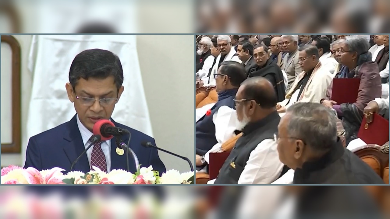 শপথ নিচ্ছেন নতুন মন্ত্রিসভার সদস্যরা