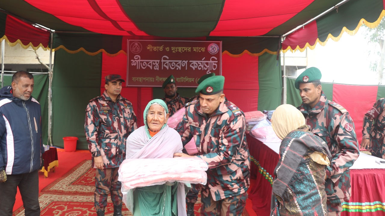 ‘কম্বল খান পায়া এলা গরম থাকির পারমো’