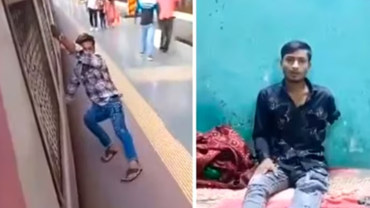 চলন্ত ট্রেনে স্টান্ট, হাত-পা হারালেন তরুণ