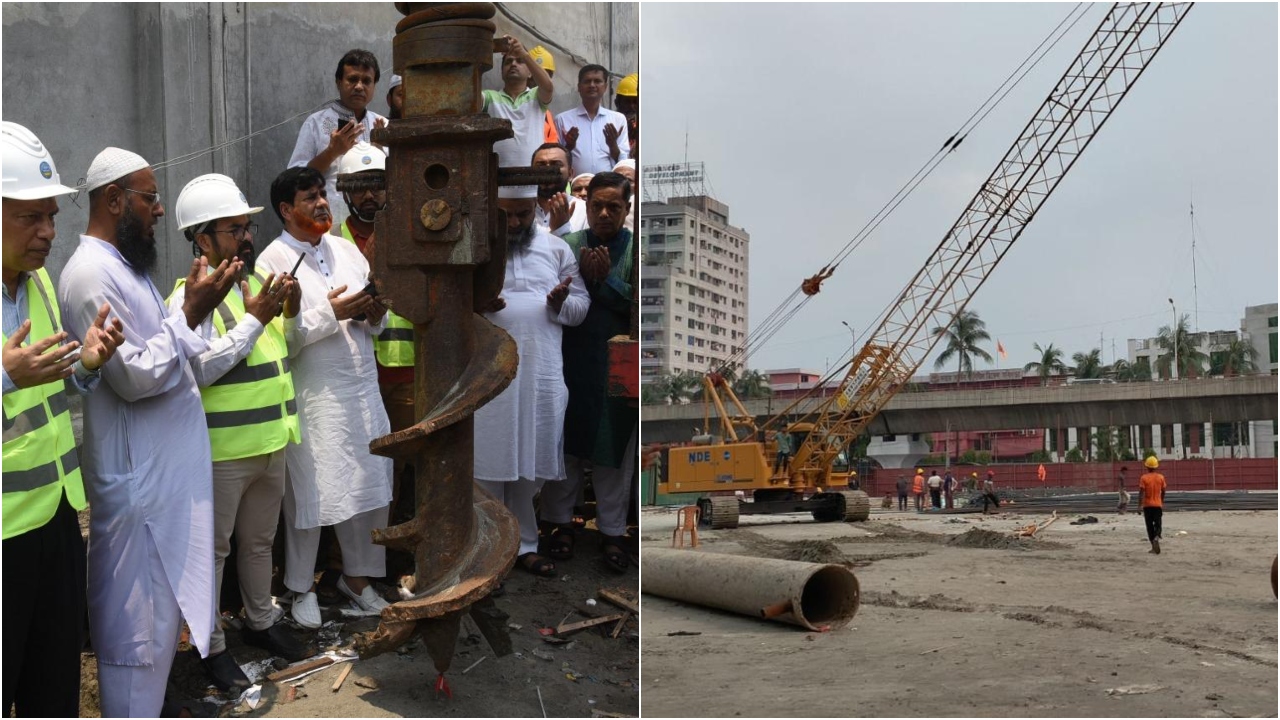 বঙ্গবাজার পাইকারি নগর বিপণিবিতানের নির্মাণ কাজ শুরু