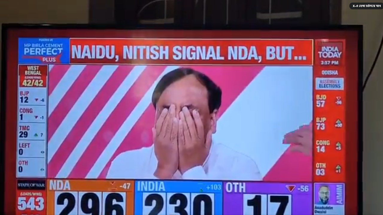 লোকসভা নির্বাচন : ভুল হলো এক্সিট পোল, লাইভে কাঁদলেন প্রদীপ