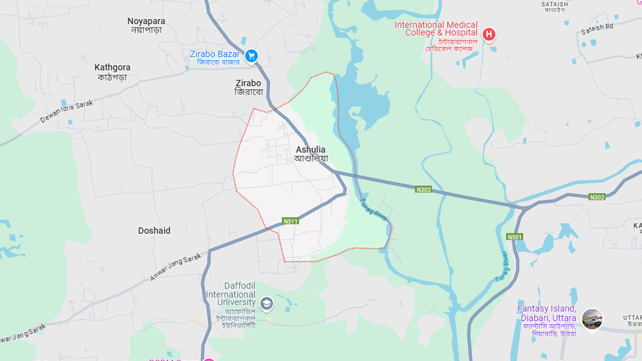 আশুলিয়ায় বাসের ধাক্কায় বৈদ্যুতিক খুঁটি ভেঙে যুবক নিহত